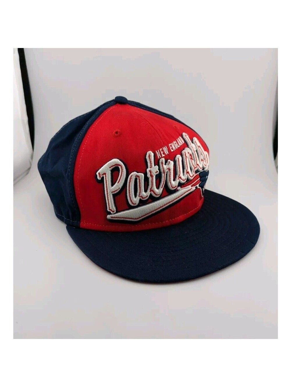 Patriots Hat New England NFL Red Blue New Era 9 Fifty Cap Embroidered